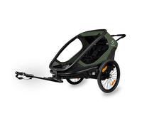 HAMAX OUTBACK TWIN CHILD BIKE TRAILER GREEN/BLACK