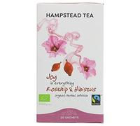 Hambleden Teas Hampstead Tea Rosehip Hibiscus 20 Bags (Pack of 4)