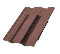 Hambleside Danelaw - Antique Red Redland Renown Tiles Vent TV15/7 (Vent Plus 100mm Adaptor and Flexi Pipe)