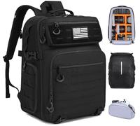 HAMBOLY Professional Camera Backpack, Waterproof Tactical Photography Bag for DSLR/SLR/Mirrorless Camera with Tripod Holder & Rain Cover, 15.6 Inch Professional Photographer Backpack Case