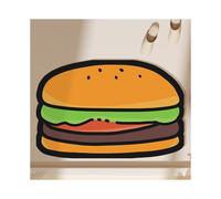 (Hamburg, 80x120cm31.5x47.2in) Diatom cushion foot pad cartoon absorbent hamburger toilet non-slip floor mat
