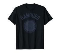 Hamburg Elbe Souvenir Anchor with Heart Value Graphic T-Shirt