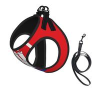 Hamburg Flag Dog Harness - Equipped with Reflective Straps and Quick Release Buckles - Suitable for Small Cats and Dogs