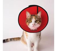 Hamburg Flag Soft Dog Cone Collar, Depets Adjustable Recovery Pet Cone E-Collar for Cats Kittens Rabbits, Comfy Elizabethan Collar