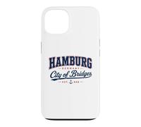 Hamburg Germany City of Bridges Vintage Travel Design Case for iPhone 13