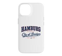 Hamburg Germany City of Bridges Vintage Travel Design Case for iPhone 14