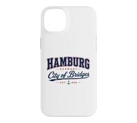 Hamburg Germany City of Bridges Vintage Travel Design Case for iPhone 14 Plus
