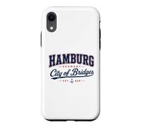 Hamburg Germany City of Bridges Vintage Travel Design Case for iPhone XR