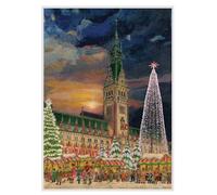 Hamburg Limited Edition Richard Sellmer Advent Calendar 297x420mm with glitter