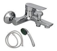Hamburg Single-Lever Bath/Shower Mixer tap with Flexo and Mineral Ceramic Cartridge, Diameter 35 mm.