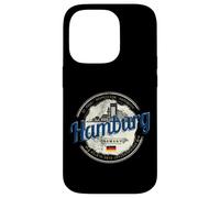 Hamburg Skyline Germany Vintage Souvenir Case for iPhone 14 Pro