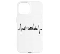 Hamburg Skyline Heartbeat Germany Lover I Love Hamburg Case for iPhone 15
