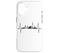 Hamburg Skyline Heartbeat Germany Lover I Love Hamburg Case for iPhone 16