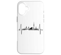 Hamburg Skyline Heartbeat Germany Lover I Love Hamburg Case for iPhone 16 Plus