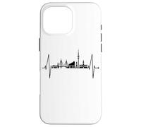 Hamburg Skyline Heartbeat Germany Lover I Love Hamburg Case for iPhone 16 Pro Max