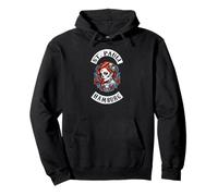Hamburg St. Pauli Reeperbahn Harbour Skull Tattoo Girl Pullover Hoodie