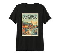Hamburg Vintage Fish Market Premium T-Shirt