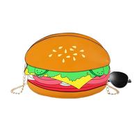 Hamburger Bag - 8.27 Inch Hamburger Shoulder Bag | Novelty Bag - for School, Work, Commuting, Travel, Camping, Shopping, Dating, Walking, Overnight at the Woc, Hamburger, Siehe Beschreibung