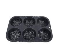 Hamburger Bun Mould Foldable Reusable Bread Mould Wide Heat Kitchen Silicone