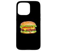 Hamburger Burger Food Pastry Cheeseburger Barbecue Grill Case for iPhone 15 Pro Max