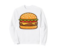 Hamburger Cheese BBQ Lovers Funny Fast Food Burger Sweatshirt