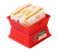 Hamburger container for lunch, hamburger roll storage box - Hamburger boxes for parties | Click on the reusable snack box container to easily carry your favorite food