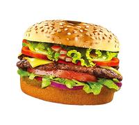 Hamburger Cosplay Outfit - Funny Theme Party Dress | Creative Props For Men Women Carnival Stage Performance Festival Home Celebration Role Play Show Event Halloween Parade Character Presentation Cost