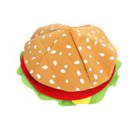 Hamburger Hat Funny Burger Costume Cap Soft Lightweight for Kids Parties