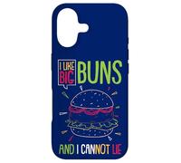 Hamburger I Like Big Buns And I Cannot Lie Funny Burger Case for iPhone 17