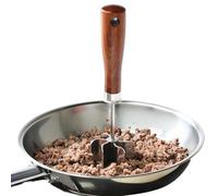 Hamburger Meat Grinder Tool - Food Grinder with Wooden Handle, Durable Manual Food Machine | Restaurant Meat Vegetables Potato Chicken Beef Sausage