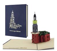 Hamburger Michel as a pop-up card, excursion, weekend, travel voucher, souvenir perfect as a gift voucher for a trip to Hamburg A05.