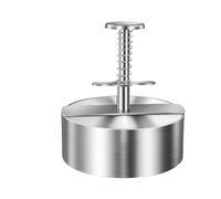 Hamburger Patty Maker Press Stainless Steel Non-Stick Round Manual Rice Ball Mold for Griddle Meat Kitchen Grilling Accessories(Size 14cm)