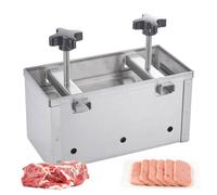 Hamburger Patty Maker, Stainless Steel Meat Press Mold with Double Screw