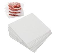 Hamburger Patty Papers, Set of 300, 10cm Burger Patty Paper/Small Square Baking Parchment for Separating Burger Patty, Cookies and More (14cm Square Patty Papers Available)