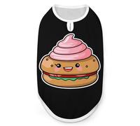 Hamburger Poop Dog Shirt Pet Clothes Summer T-Shirts Sleeveless Tank Top for Small Puppy Cat