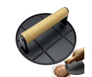 Hamburger Press - 6.3 Inch Burger Smasher, Grill Press | Meat Bacon and Sandwich Home Kitchen Tool Multipurpose Easy Cooking Camping BBQ and Grilling Needs Gadget Tool