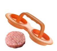 Hamburger Press - Manual Mould for Pork and Beef Hamburgers | Non-Stick Meat Patty Press with 2 Cavities, for Grilling and Stuffed Burgers