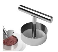 Hamburger Press Patty Maker - Stainless Steel 11.5x9cm 360g Nonstick Burger Smasher Tool | Kitchen Gadget for Grilling Cooking Steak Sausage Sandwich Patties Easy-to-Clean