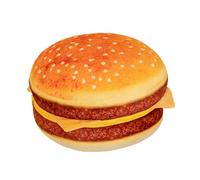 Hamburger Stuffed Pillow - Large Size Plush Toy, Food Shaped Throw Cushion, cozys Bed Sofa Accent, Hamburger Plush Pillow Large Size Comfort Companion for Family Friends