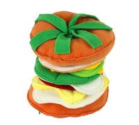 Hamburger Toy For Dogs,Plush Dog Toy, Hamburger Shaped Puppy Chew Toys, Dog Toy for Aggressive Chewers, Plush Toys Pair