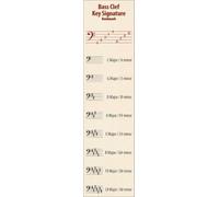Hamcor Bass Clef Key Signature Bookmark