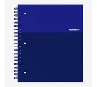 Hamelin 1 Subject Graph Paper Hard Cover Spiral Bound Grid Notebook 4 Squares per Inch 150 Pages Electric Blue 8.5 Inch 11 Pack