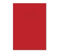 Hamelin A4 8 mm Ruled and Margin 32 Pages Exercise Book - Red (Pack of 100), 100100323
