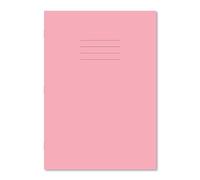 Hamelin A4 8 mm Ruled and Margin 64 Pages Exercise Book - Pink (Pack of 50)