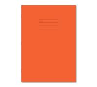 Hamelin A4 Exercise Book Stapled, Square Ruled, 80 Page, Orange, 50 Pack