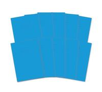 Hamelin A4 Exercise Books, 48 Pages, Light Blue, Pack of 10 for School, 8 mm Ruled and Margin