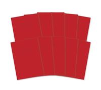 Hamelin A4 Exercise Books, 48 Pages, Red, Pack of 10 for School, 8 mm Ruled and Margin