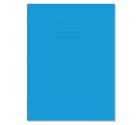 Hamelin Light Blue A4+ Exercise Books 50 Pack, 80 Page Books, 12mm Ruled with Margin School Notebooks