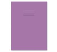 Hamelin Purple A4+ Exercise Books 50 Pack, 48 Page Books, Plain Pages School Notebooks