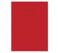 Hamelin Red A4+ Exercise Books 50 Pack, 48 Page Books, Plain Pages School Notebooks